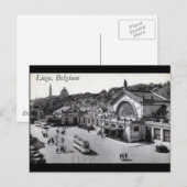 Gare des Guillemins, Liege Belgium  Briefkaart (Voorkant / Achterkant)