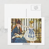 Gare Saint-Lazare van Manet Edouard Briefkaart (Voorkant / Achterkant)