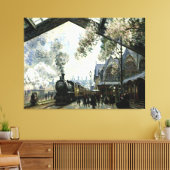 Gare St. Lazare Canvas Afdruk (Insitu (Woonkamer))