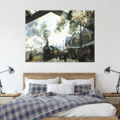Gare St. Lazare Canvas Afdruk (Insitu (Slaapkamer))