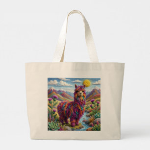 Garen Alpaca Langs een Garenbergstroom Grote Tote Bag