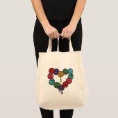 Garen Bal Hart Tote Bag (Voorkant (product))