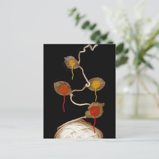 garen bloei 2013 briefkaart (Staand voorkant)