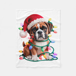 Garen Boxer Hond Naaien Breien Haken Kerstmis Fleece Deken