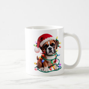 Garen Boxer Hond Naaien Breien Haken Kerstmis Koffiemok