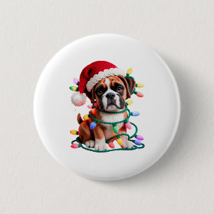 Garen Boxer Hond Naaien Breien Haken Kerstmis Ronde Button 5,7 Cm