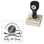 garen breien naalden handgemaakt met liefde stempe rubberstempel (Gestempeld)