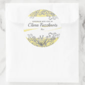 Garen breinaalden handgemaakt met liefde sticker (Tas)