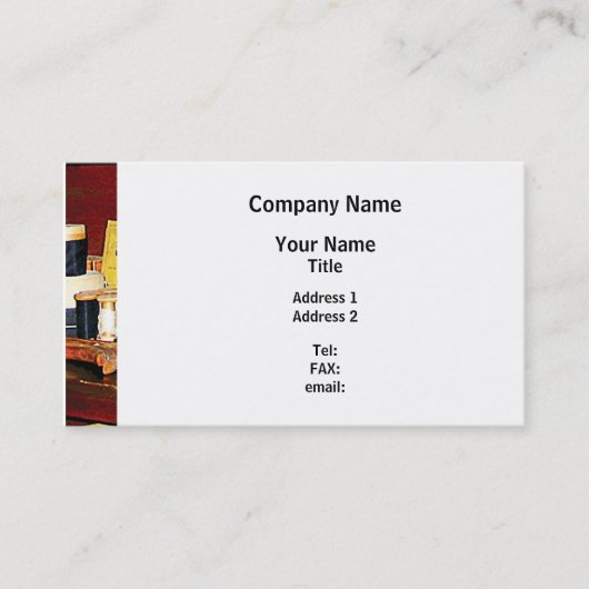 Garen en Draad te Koop Visitekaartje (Voorkant)