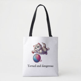 Garen en gevaarlijk tote bag