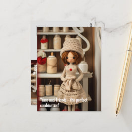 Garen en vrienden - de perfecte combinatie! briefkaart