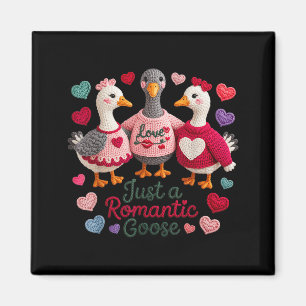Garen Funny Valentine Gewoon Een Romantische Gans Magneet