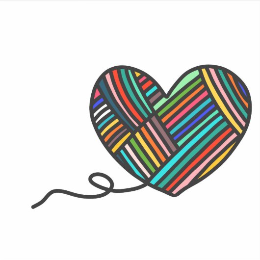 Garen Hart Kiss Cut Custom Vinyl Sticker (Voorkant)