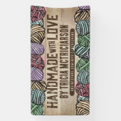 Garen homespun breien haak ambacht show cabine spandoek (Verticaal)