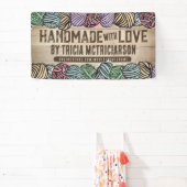 Garen homespun breien haak ambacht show cabine spandoek (Insitu)