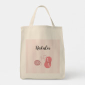 “Garen is Zelfzorg” Tote Bag met Aangepaste Naam (Achterkant)