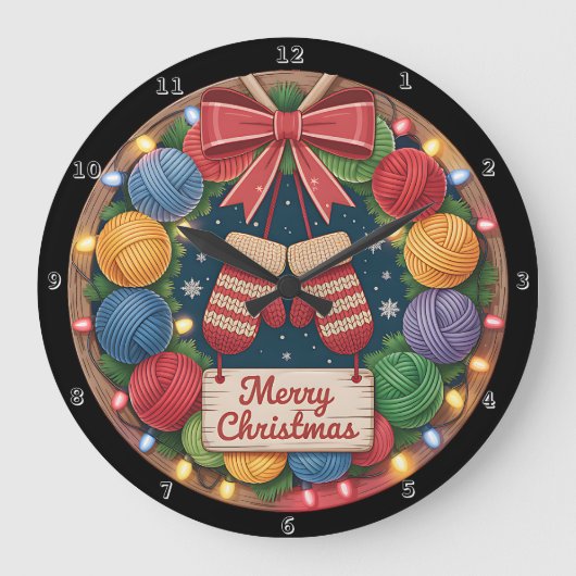 Garen Kerstmis Grote Klok (Voorkant)