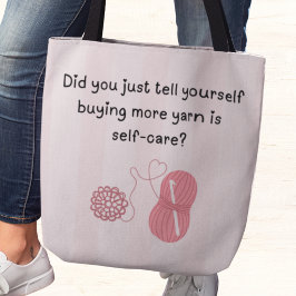 “Garen Kopen Is Zelfzorg” Grappige Sassy Breitas Tote Bag
