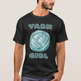 Garen Meisje Vrouwen Breien Haken Naaien Citaat Ze T-shirt