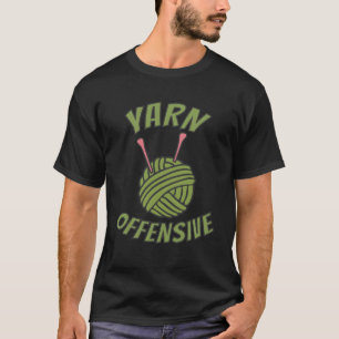 Garen offensieve haak breien woordspeld draad naal t-shirt