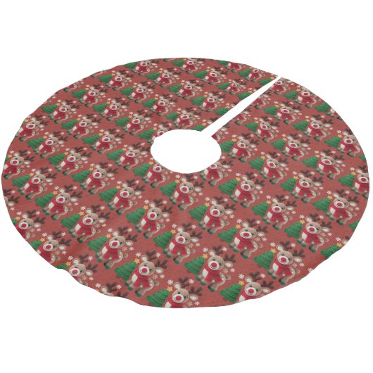 Garen Rendier Boomkleed Kerstboom Rok (Gekanteld)