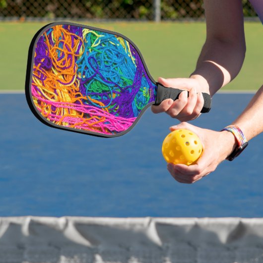 Garen Tangles Realistische textuur Haakbreien Pickleball Paddle (Insitu)