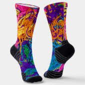 Garen Tangles Realistische textuur Haakbreien Sokken (Gebogen)