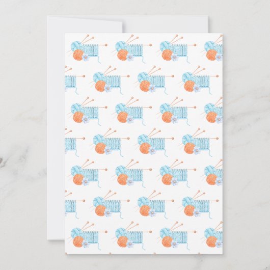 Garen voor een goede tijd gehaakte verjaardagsfees kaart (Achterkant)