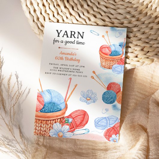 Garen voor een goede tijd gehaakte verjaardagsfees kaart