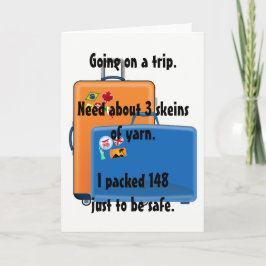 Garen, Wenskaart, Notitiekaart voor breiers