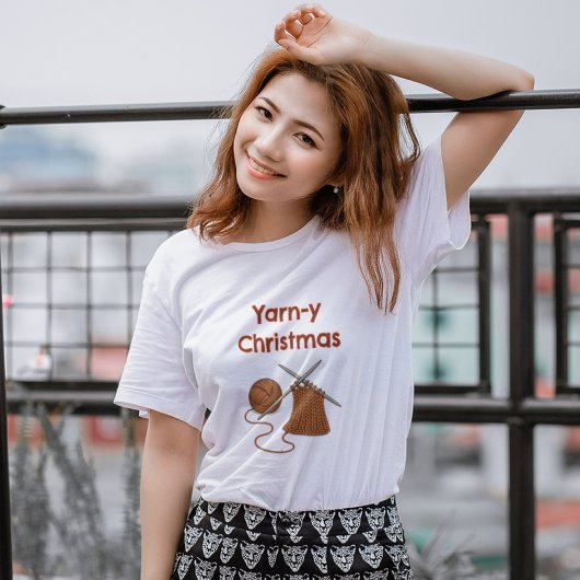 Garen-y kerstbreien t-shirt