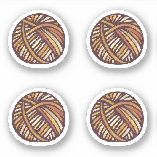 Garenbal sticker (Voorkant)