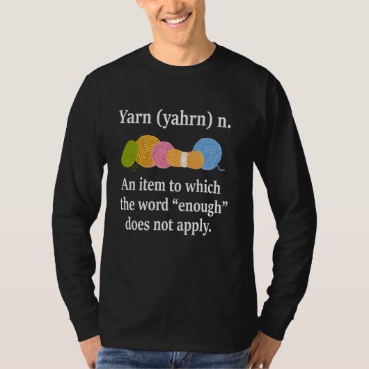 Garendefinitie Breien Grappig haakgaren Knit T-shirt (Voorkant)