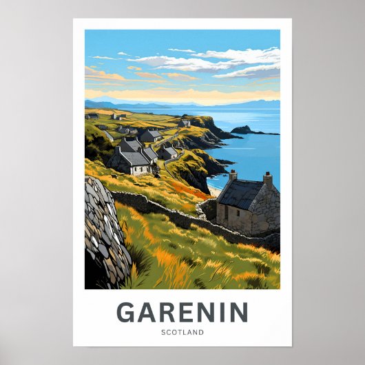 Garenin Schotland Reisprint Poster (Voorkant)