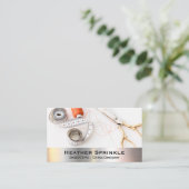 Garenklossen | Naadster | Metalen Afwerking Visitekaartje (Staand voorkant)