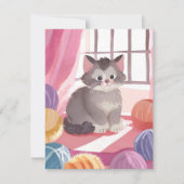 garenkogelkitten | Cat Waterverf Painting Kaart (Voorkant)