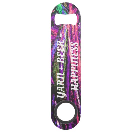 Garens + bier = opening flesje geluk speed flessenopener (Voorkant)