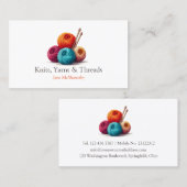 Garens, breien, haakwerk visitekaartje (Voorkant / Achterkant)