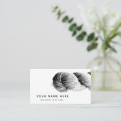 Garens die glasvezel breien Moderne Minimale grijz Visitekaartje (Staand voorkant)