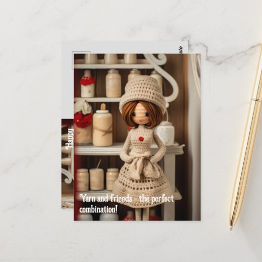 Garens en vrienden - de perfecte combinatie! briefkaart (Voorkant / Achterkant in situ)