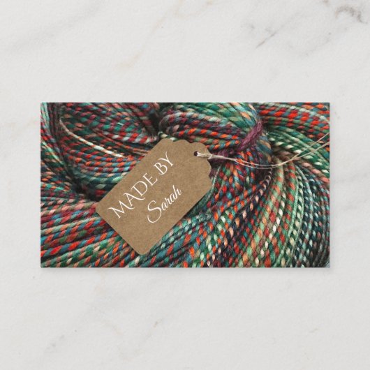 Garens, gehakt en breiwol, Visitekaartje (Voorkant)