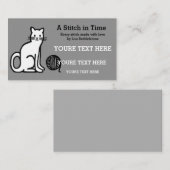 Garens / Haak / Knit Cat Visitekaartje (Voorkant / Achterkant)