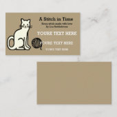 Garens / Haak / Knit Cat Visitekaartje (Voorkant / Achterkant)