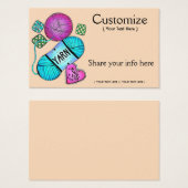 Garens/haakwerk/brei Visitekaartje (Voorkant /achterkant)