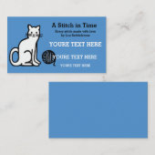 Garens / haakwerk / kattebak visitekaartje (Voorkant / Achterkant)