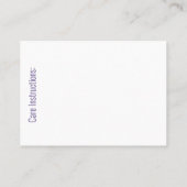 Garens/haakwerk/kattenbakken Visitekaartje (Achterkant)