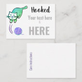 Garens/haakwerk/kattenbakken Visitekaartje (Voorkant / Achterkant)