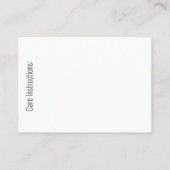 Garens/haakwerk/kattenbakken Visitekaartje (Achterkant)