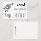 Garens/haakwerk/kattenbakken Visitekaartje (Voorkant / Achterkant)