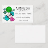 Garens / haakwerk / nit visitekaartje (Voorkant / Achterkant)